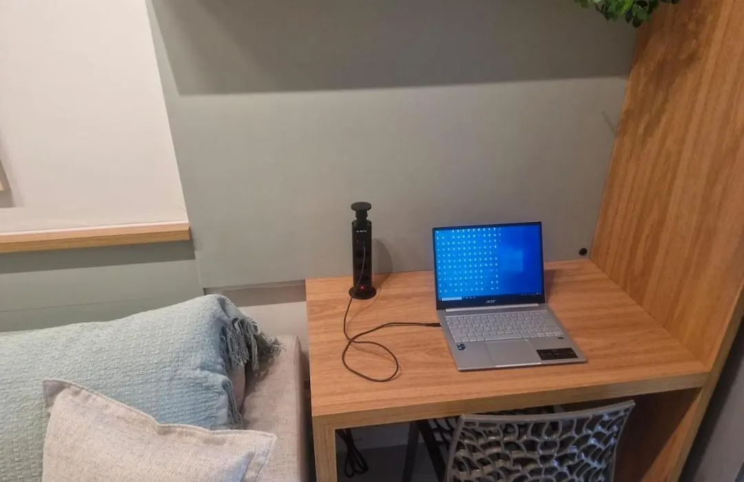 Studio aconchegante NOVO Praia Grande, com piscina-1